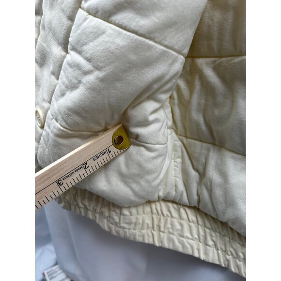 VTG SEARS Fieldmaster Sleeveless Utility Puffer Vest  Jacket W/Button Epaulets L - Picture 11 of 15